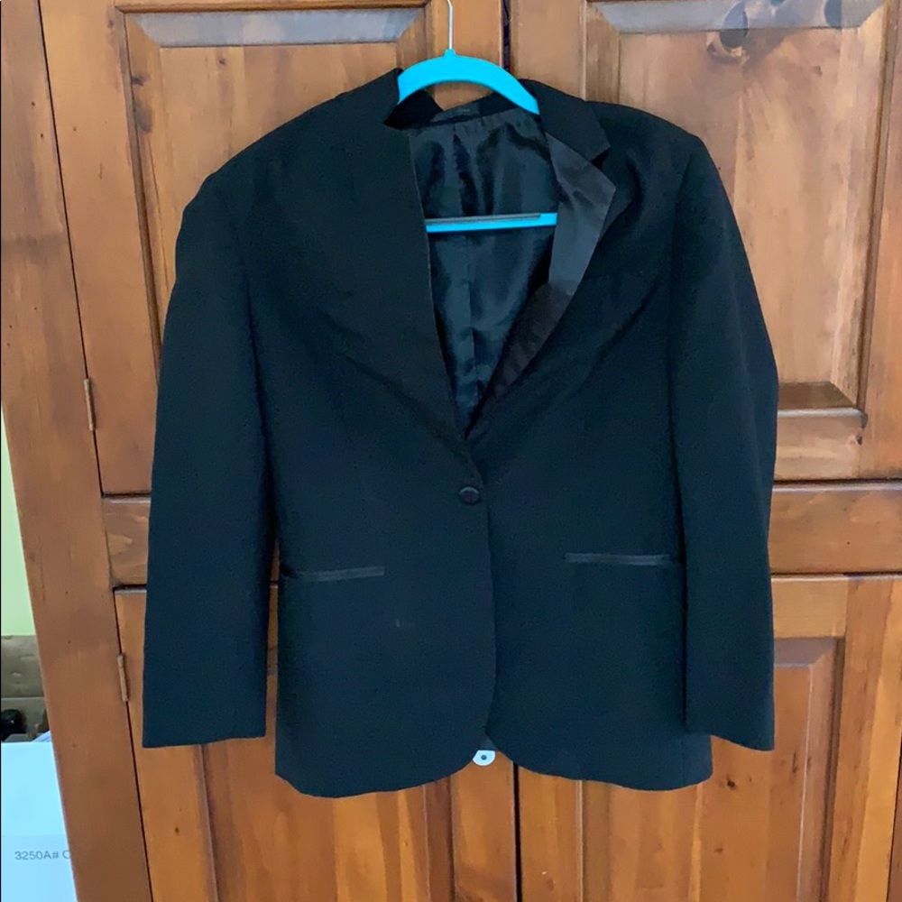 Black tuxedo jacket